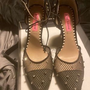 Fishnet heels